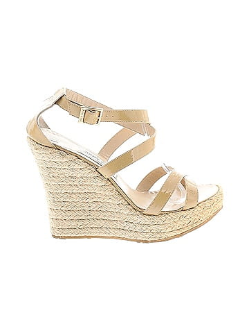 Jimmy Choo Patent Leather Espadrille Wedges (view 1)