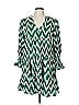 Pomander Place Chevron-herringbone Green Casual Dress Size M - photo 1