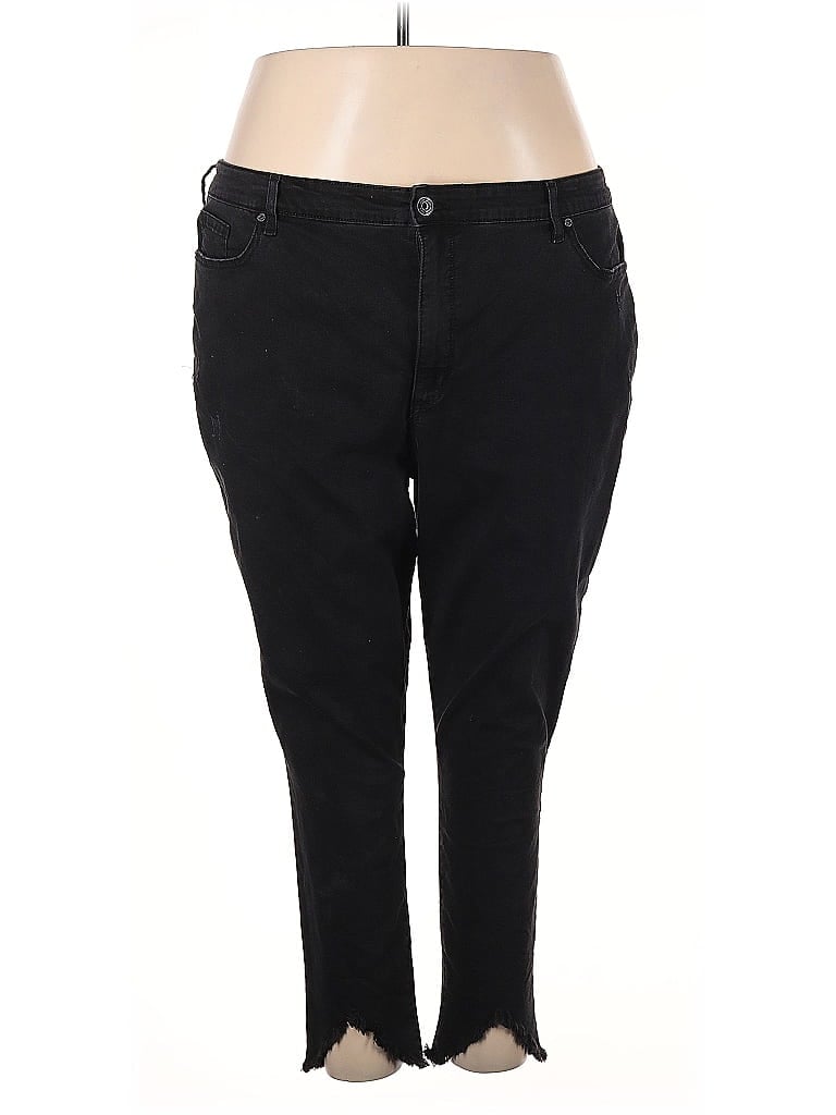 Sofia by Sofia Vergara Solid Black Jeggings Size 24 waist - photo 1