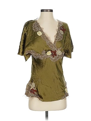 Hale Bob Short Sleeve Silk Top (view 1)