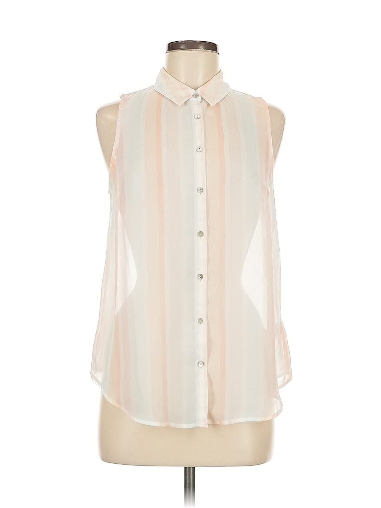 Pre-owned A New Day Sleeveless Blouse In White