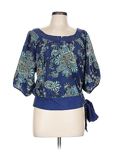 Nine West 3/4 Sleeve Silk Top (view 1)