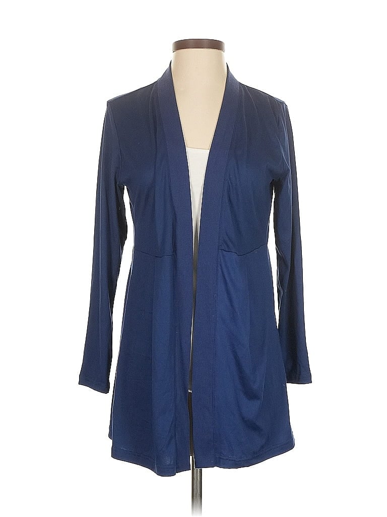 Pre-owned Muk Luks Cardigan Sweater In Blue