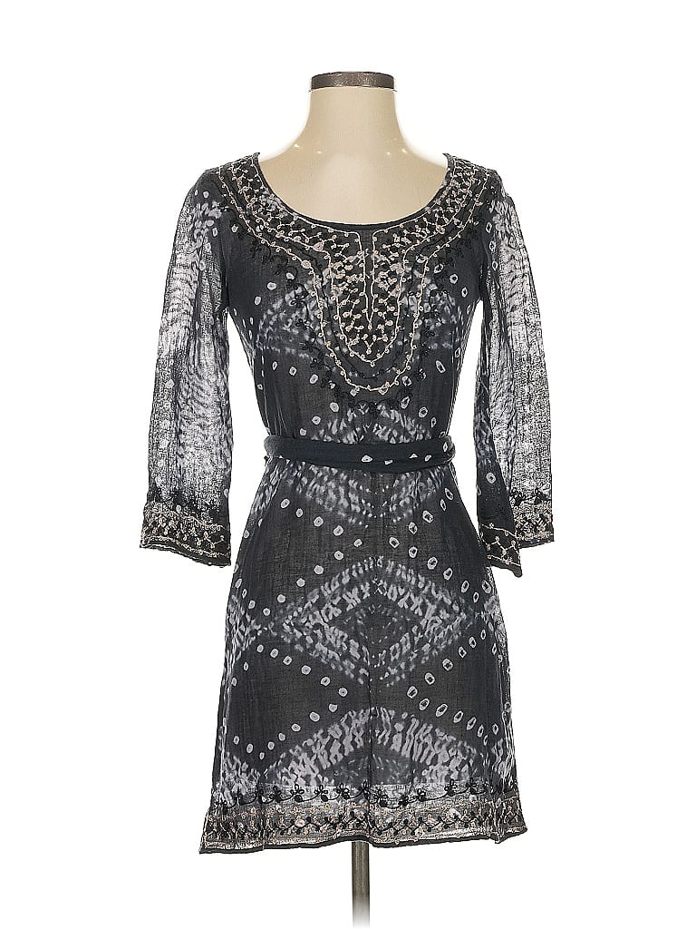 Calypso St. Barth 100% Cotton Gray Cocktail Dress Size XS - photo 1