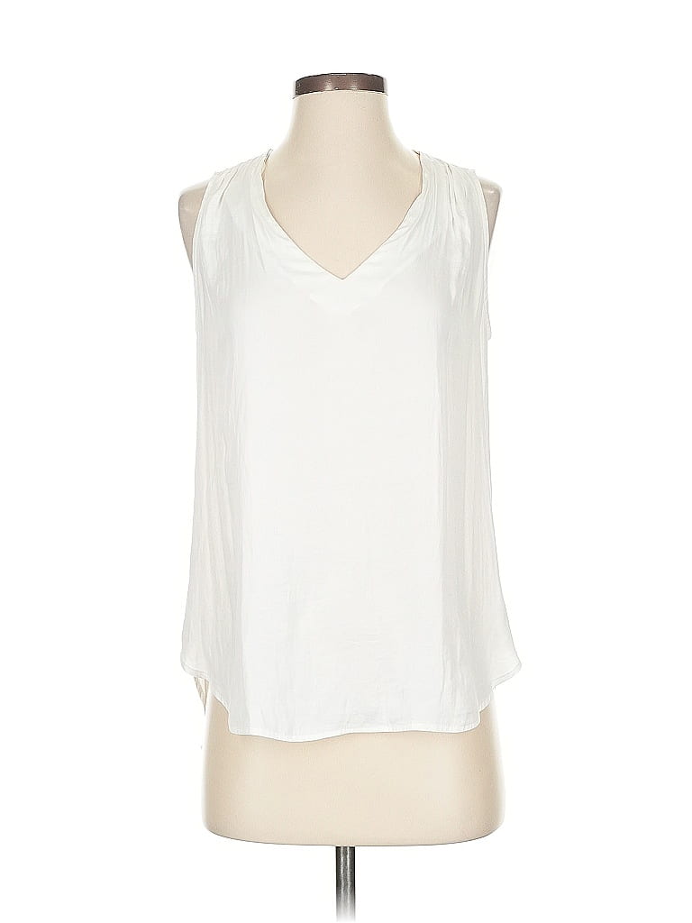 Pre-owned Ro & De Sleeveless Blouse In White