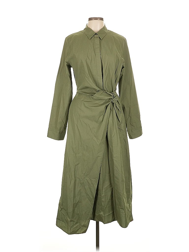 Xirena 100% Cotton Green Casual Dress Size L - photo 1