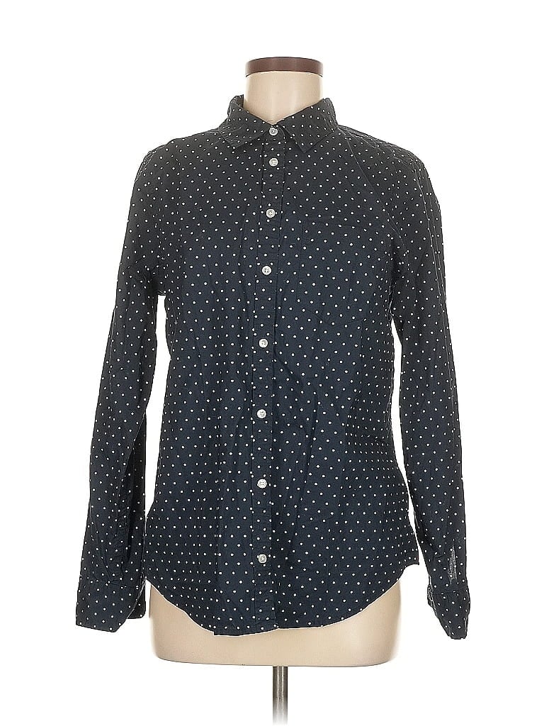 Pre-owned Amazon Essentials Long Sleeve Button Down Shirt In Blue