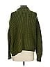 Mango Chevron-herringbone Green Pullover Sweater Size S - photo 2