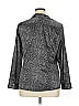 Croft & Barrow Animal Print Silver Long Sleeve Blouse Size XL - photo 2