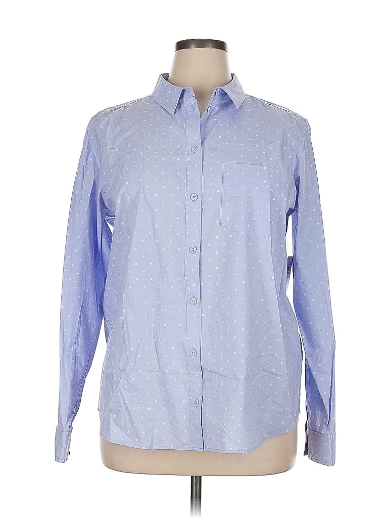 Click to view more detailed imagery on our partner's website Pre-owned On 34th Long Sleeve Button Down Shirt In Blue