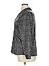 Croft & Barrow Animal Print Silver Long Sleeve Blouse Size XL - photo 5