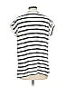 Lou & Grey for LOFT Stripes Silver Short Sleeve Top Size M - photo 2