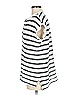 Lou & Grey for LOFT Stripes Silver Short Sleeve Top Size M - photo 5