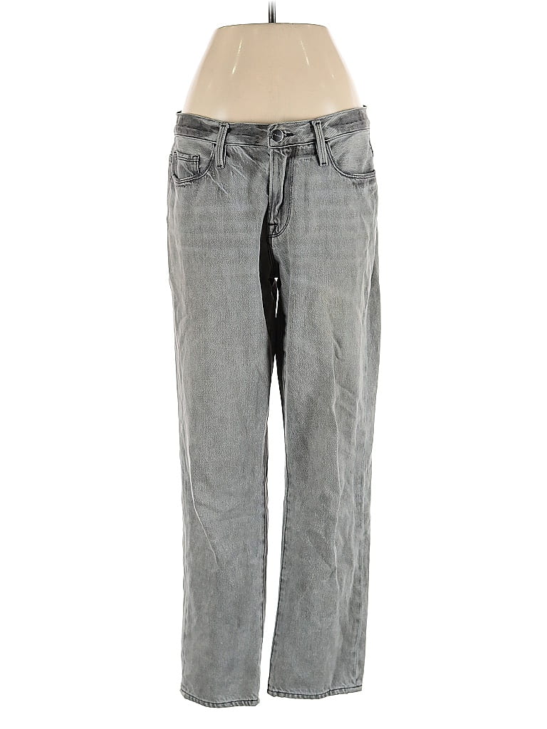 Pre-owned Frame Jeans In Silver