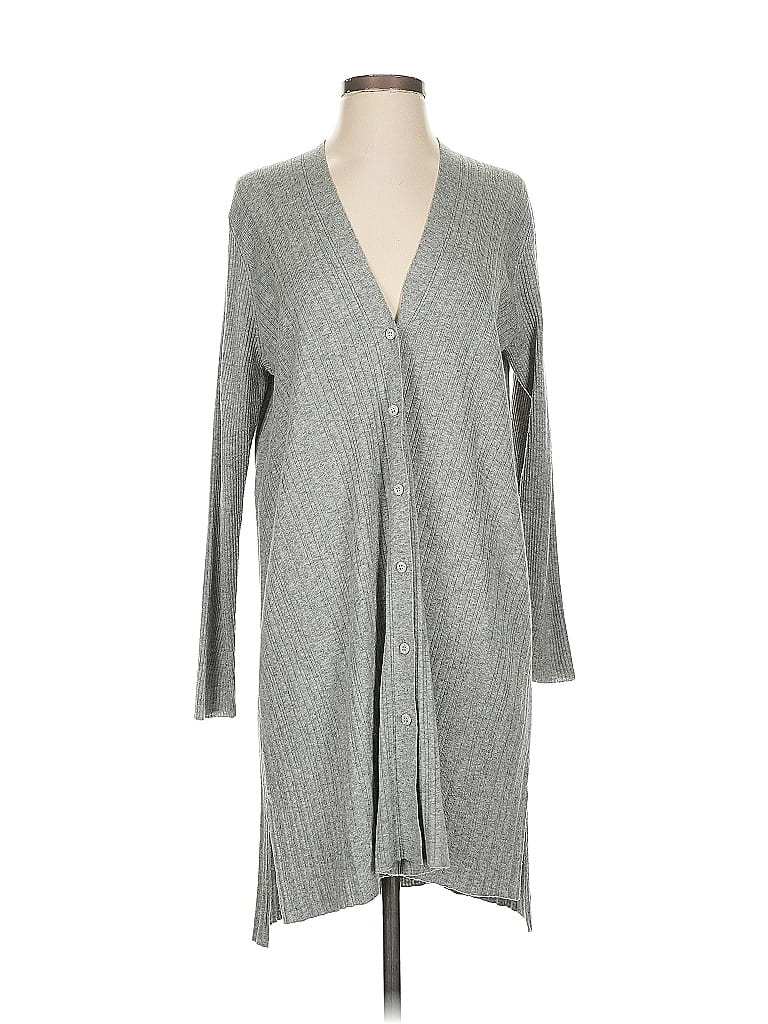 Pre-owned Assorted Brands Cardigan Sweater In Gray