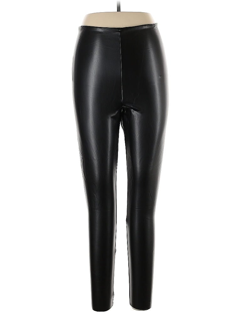 Pre-owned Joie Faux Leather Pants In Black