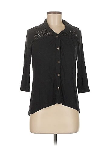 Weavers 3/4 Sleeve Button-Down Shirt (view 1)