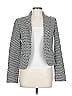 Amanda + Chelsea Houndstooth Gray Black Blazer Size 10 - photo 1