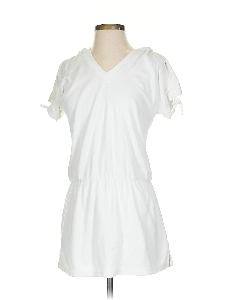 Pre-owned Saks Fifth Avenue Short Sleeve T-shirt In White