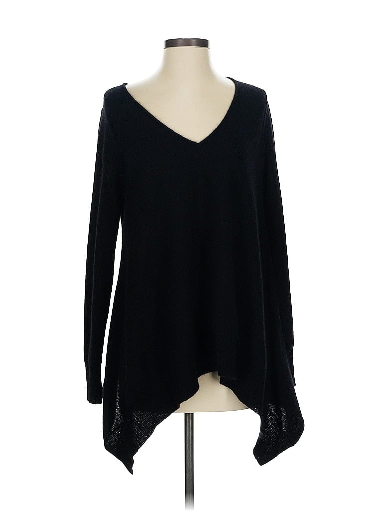 C by Bloomingdales 100% Cashmere Black Cashmere Pullover Sweater Size S - photo 1