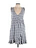 Pact 100% Organic Cotton Stripes Gray Casual Dress Size S - photo 1