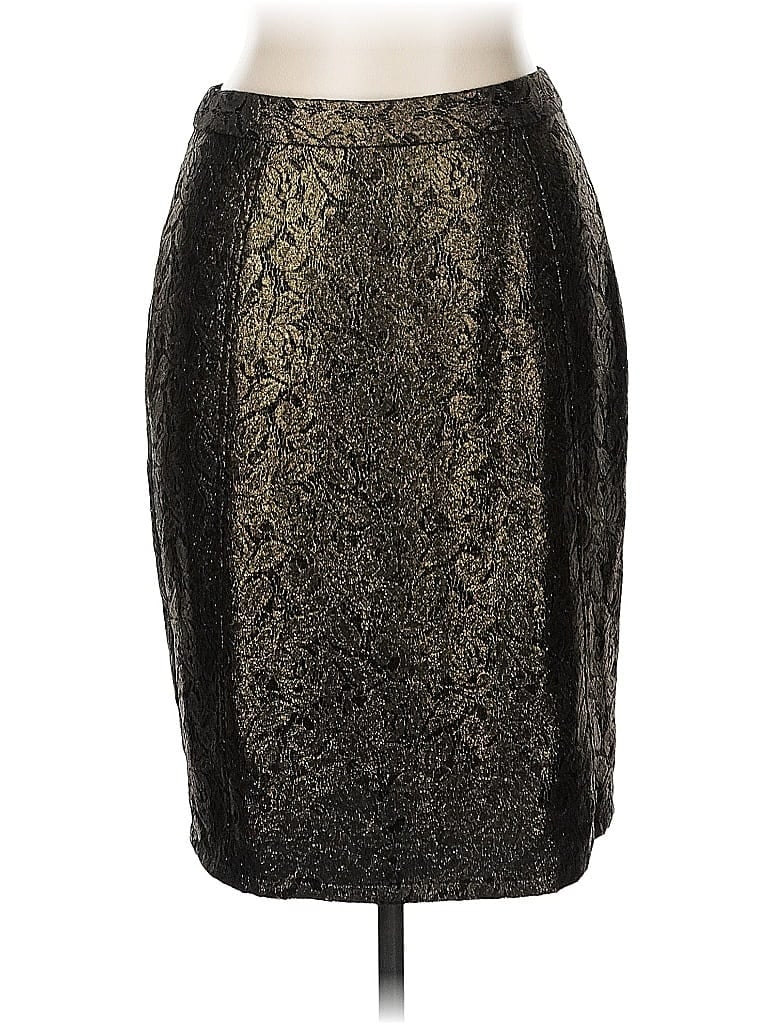 Pre-owned Halogen Formal Skirt In Gold