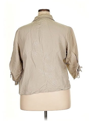 Ashley Stewart 3/4 Sleeve Button-Down Shirt (view 2)