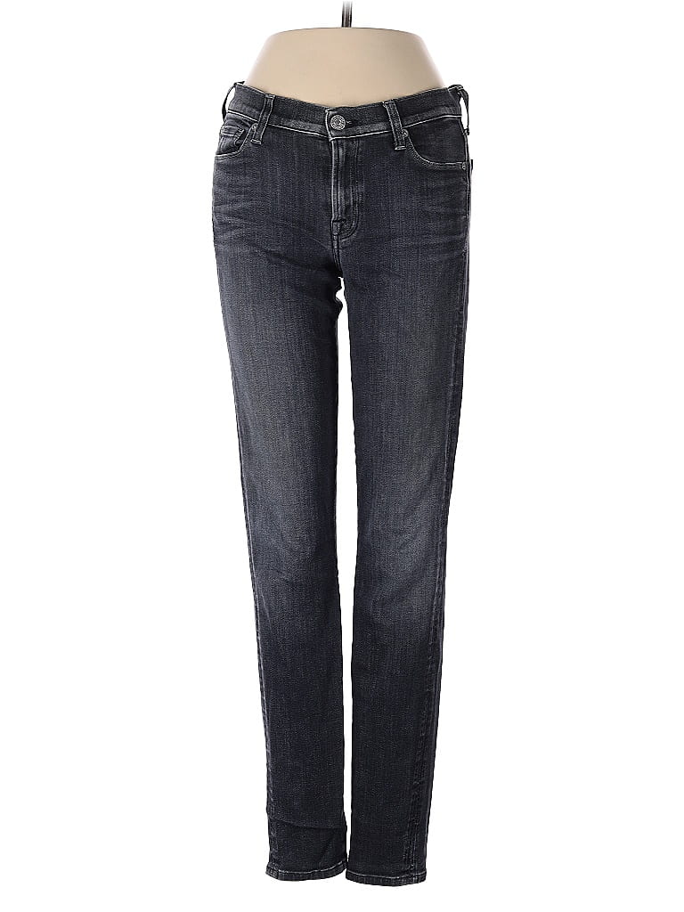 Pre-owned 7 For All Mankind Jeans In Gray