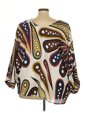 Ashley Stewart 3/4 Sleeve Blouse (view 2)