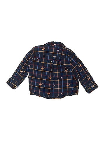 Little Me Long Sleeve Button-Down Shirt (view 2)