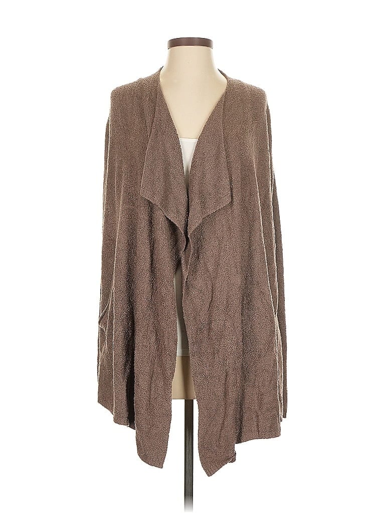 Click to view more detailed imagery on our partner's website Pre-owned Barefoot Dreams Cardigan Sweater In Brown