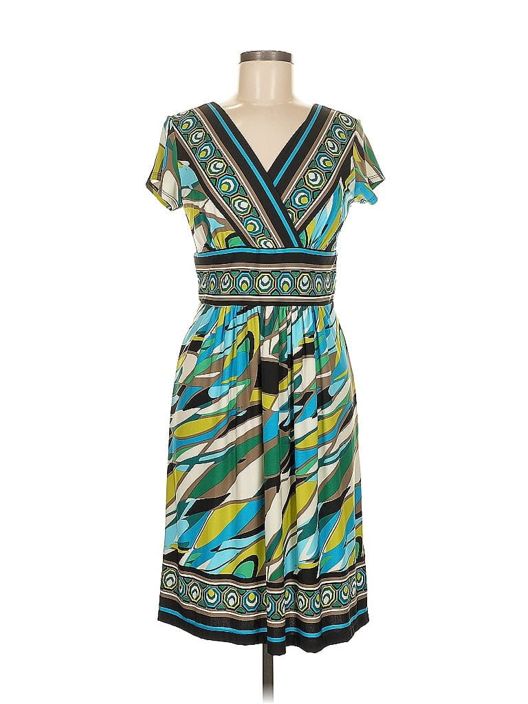 Pre-owned Agb Casual Dress In Blue