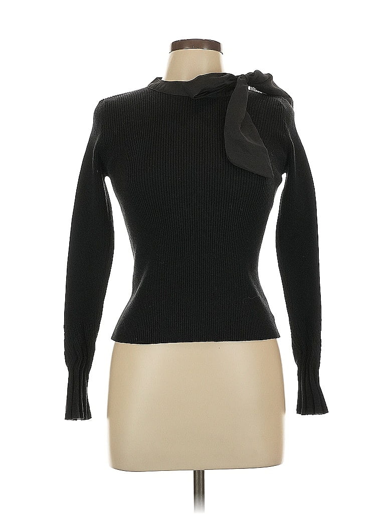 Pre-owned Chicwish Turtleneck Sweater In Black