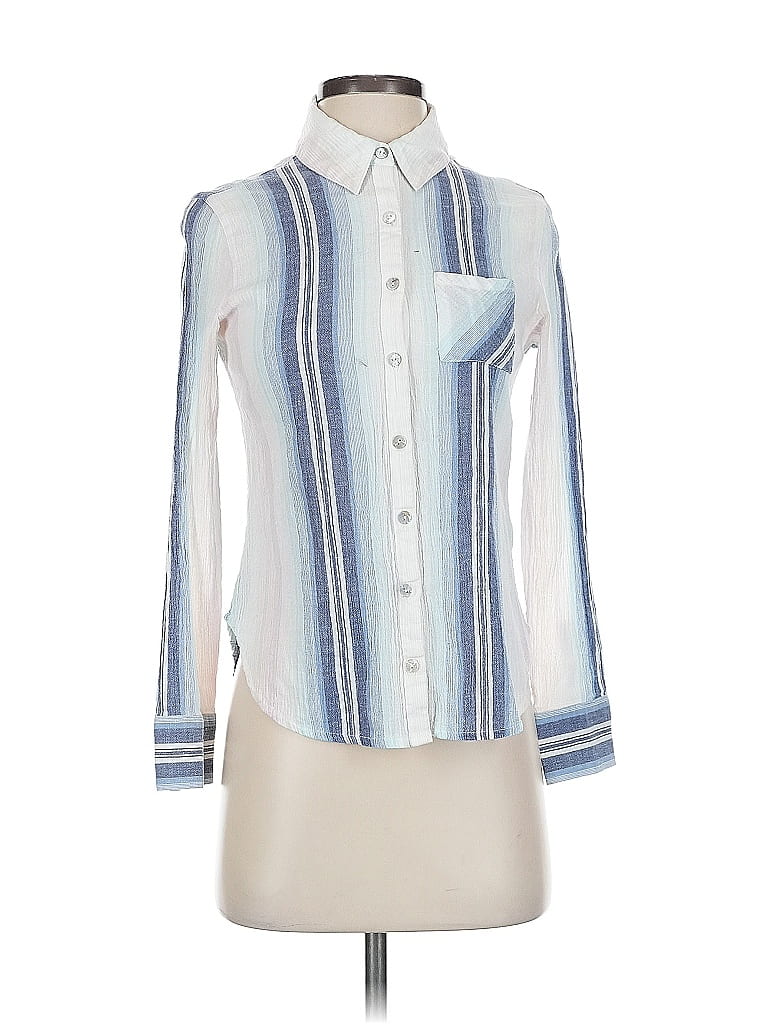 Click to view more detailed imagery on our partner's website Pre-owned Chaser Long Sleeve Blouse In Blue