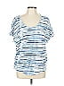 Soft Joie 100% Cotton Blue Short Sleeve T-Shirt Size L - photo 1