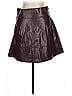Tanya Taylor Burgundy Faux Leather Skirt Size 8 - photo 2