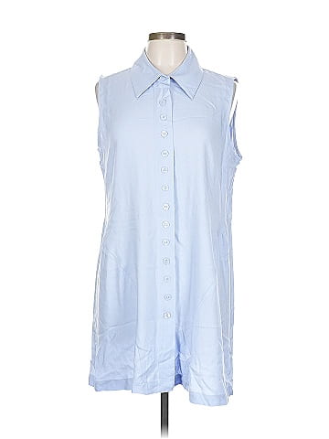 Simply Noelle Sleeveless Button-Down Shirt (view 1)