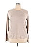 Pink Clover 100% Polyester Metallic Tan Pullover Sweater Size XXL - photo 1