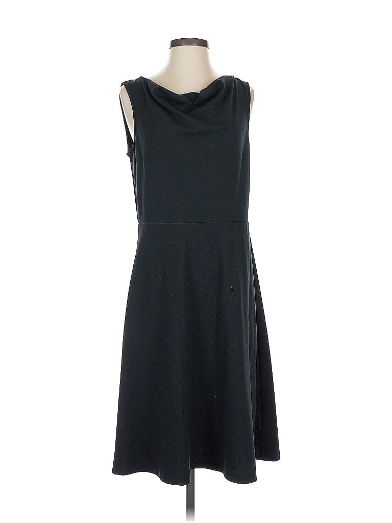 Pre-owned Lands' End Casual Dress In Black