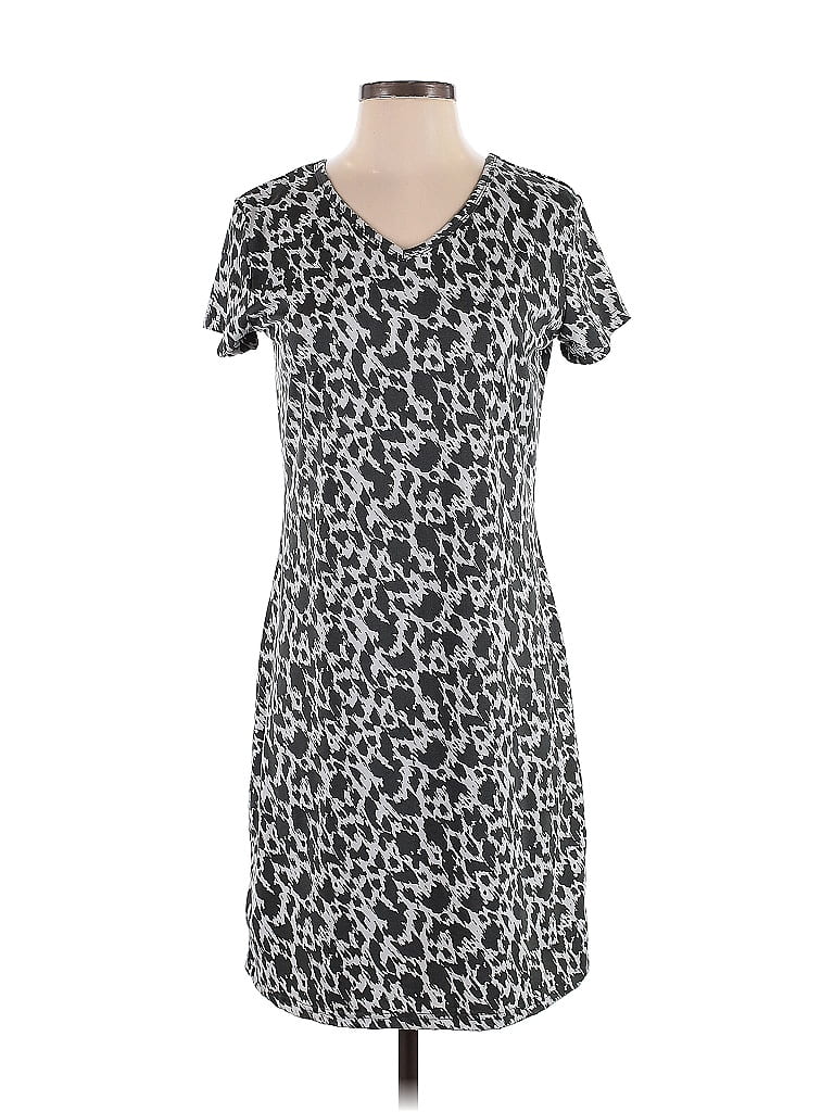 Pre-owned Serra Casual Dress In Gray