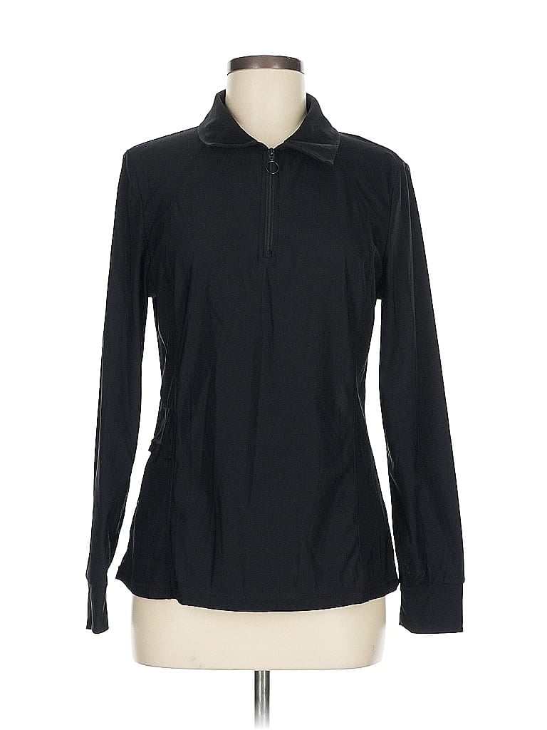 Pre-owned Assorted Brands Fleece Jacket In Black