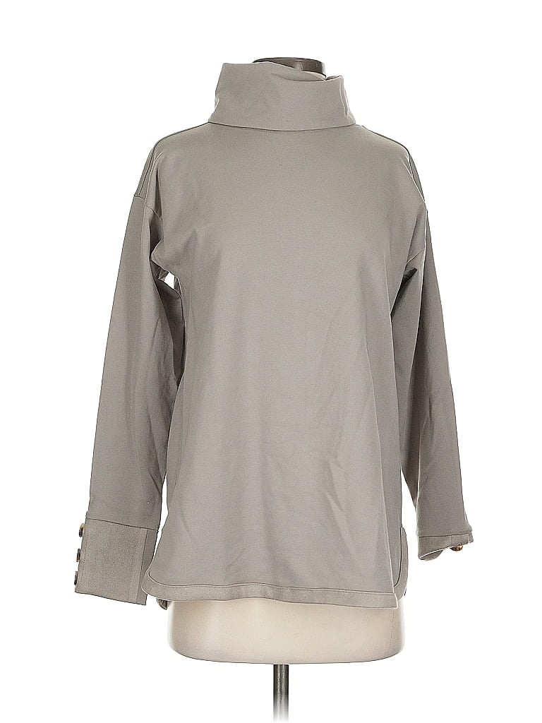 Pre-owned Ann Taylor Turtleneck Sweater In Gray