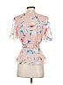 Tanya Taylor Pink Short Sleeve Silk Top Size 2 - photo 2