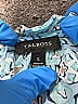 Talbots 100% Cotton Paisley Blue Long Sleeve Blouse Size S - photo 7