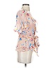 Tanya Taylor Pink Short Sleeve Silk Top Size 2 - photo 4