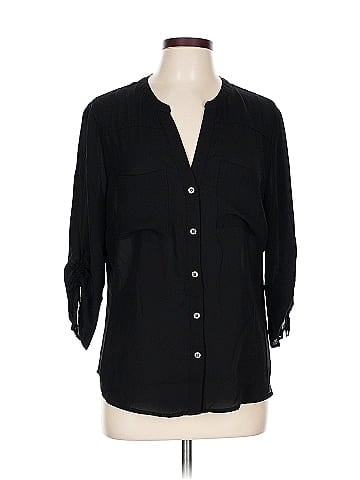 Soho JEANS NEW YORK & COMPANY 3/4 Sleeve Blouse (view 1)
