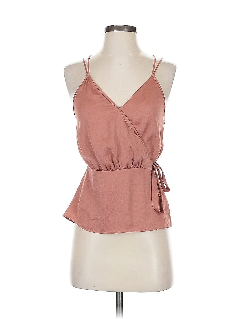 Pre-owned Express Sleeveless Top Pink Halter Neckline Tops