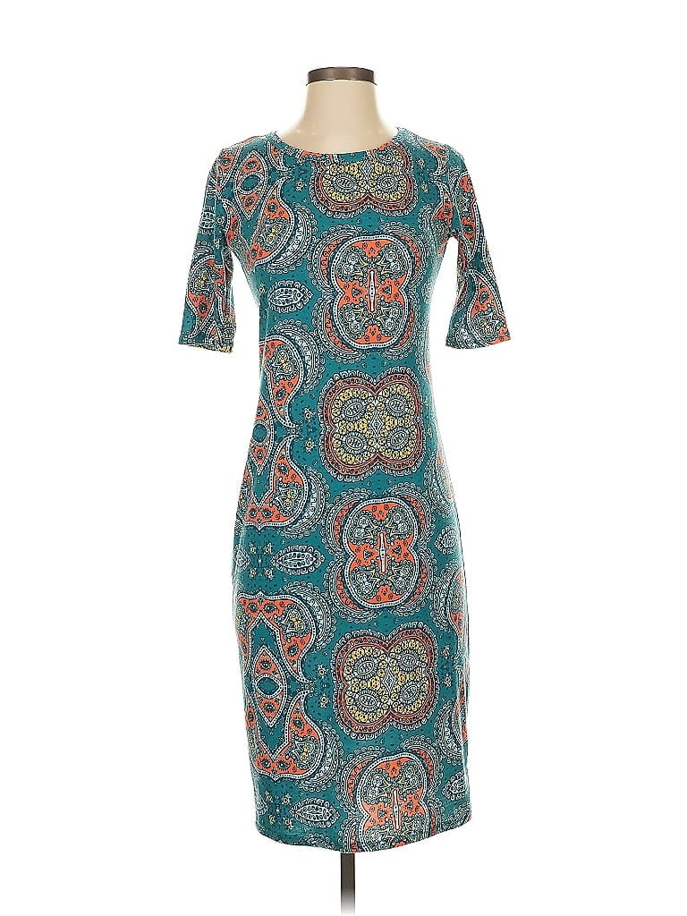 Pre-owned Lularoe Casual Dress In Blue