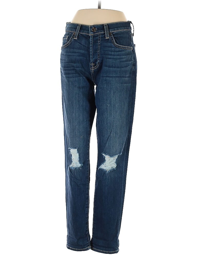 Pre-owned 7 For All Mankind Jeans In Blue
