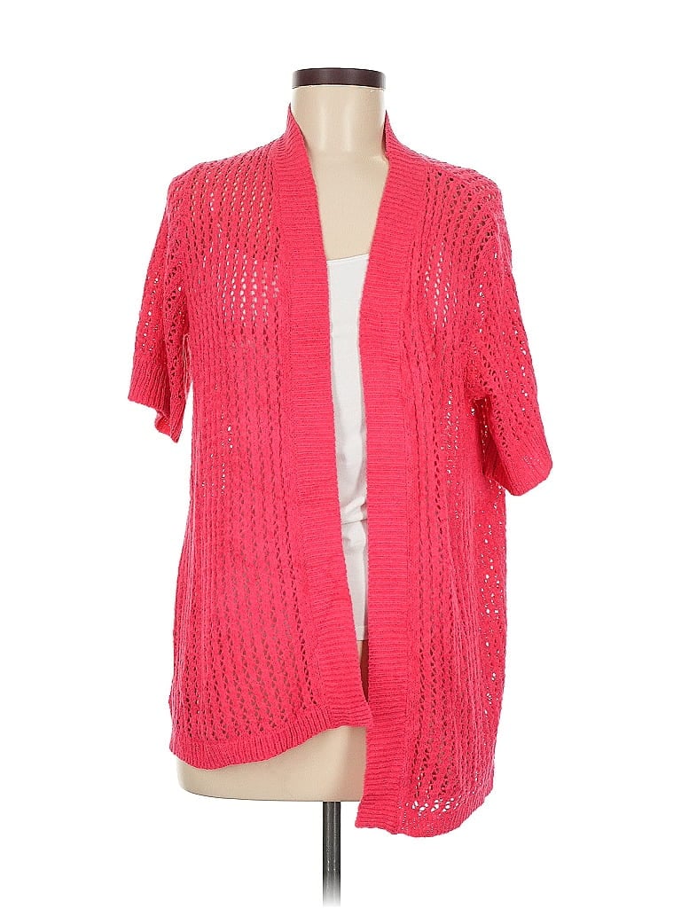 Pre-owned Assorted Brands Cardigan Sweater In Red